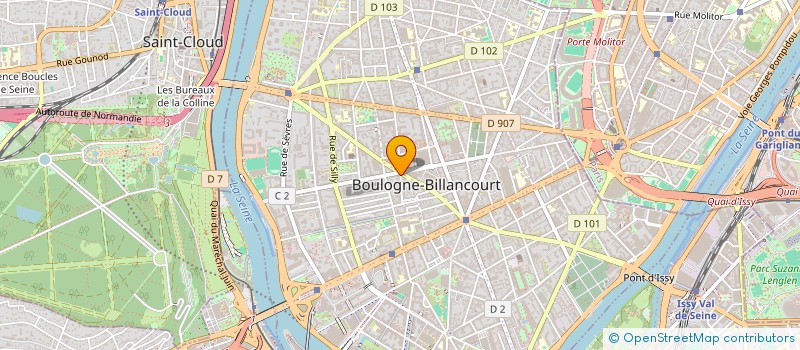 localisation de l'entreprise CREPERIE DE BOULOGNE  BOULOGNE-BILLANCOURT