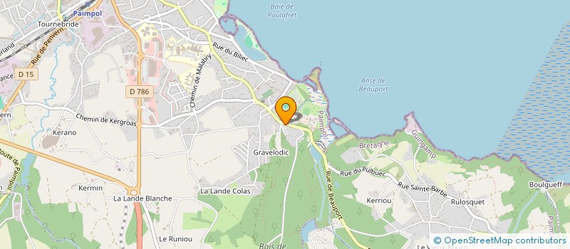 localisation de l'entreprise CREPERIE DE L'ABBAYE  PAIMPOL