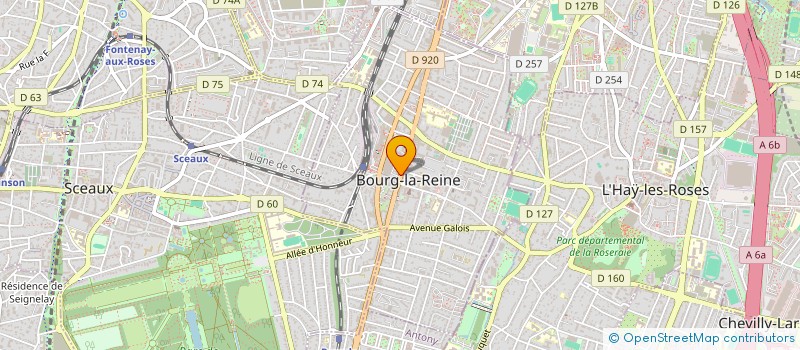 localisation de l'entreprise CREPERIE DE L'ANCIENNE POSTE à BOURG-LA-REINE