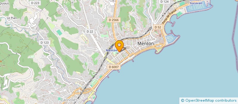 localisation de l'entreprise CREPERIE DE L ATLANTIQUE  MENTON