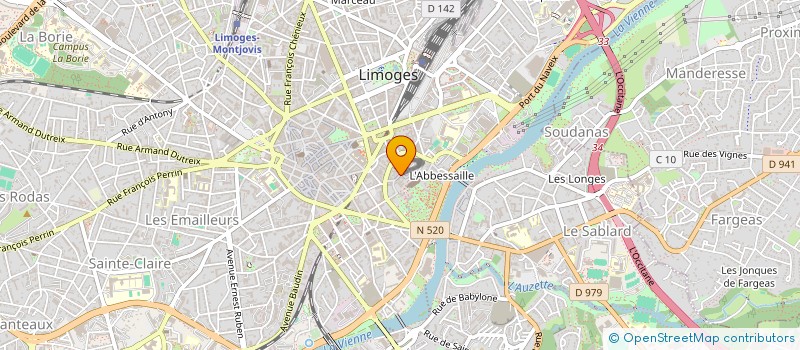 localisation de l'entreprise CREPERIE DE LA CATHEDRALE à LIMOGES