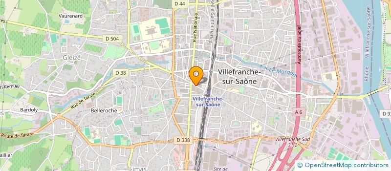 localisation de l'entreprise CREPERIE DE LA GARE à VILLEFRANCHE-SUR-SAONE