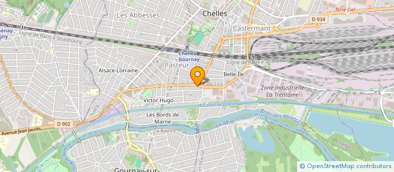 localisation de l'entreprise CREPERIE DES ARTS  CHELLES