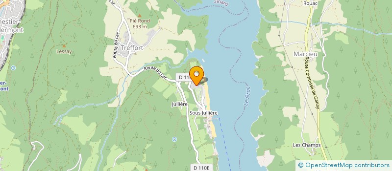 localisation de l'entreprise CREPERIE DES DOLOMITES  TREFFORT