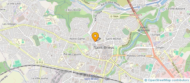 localisation de l'entreprise CREPERIE DES DRUIDES à SAINT-BRIEUC