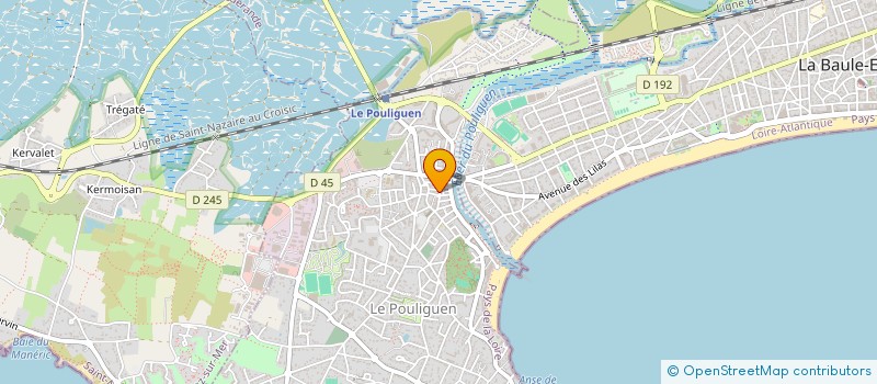 localisation de l'entreprise CREPERIE DES HALLES DU POULIGUEN à LE POULIGUEN