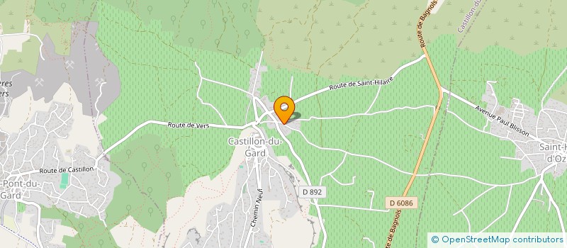 localisation de l'entreprise CREPERIE DU PONT DU GARD à CASTILLON-DU-GARD