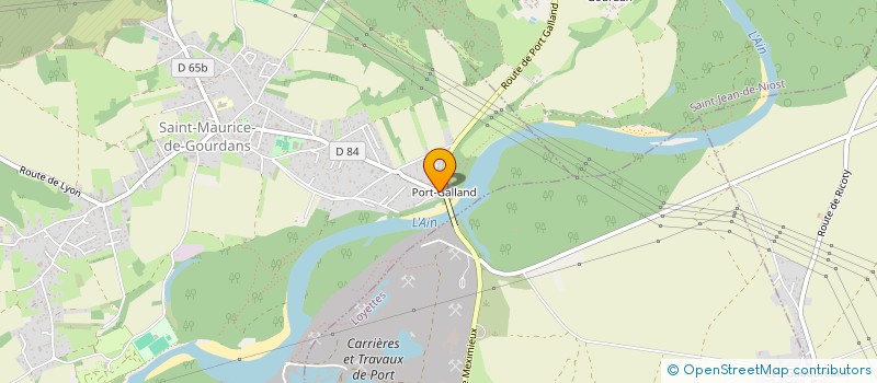 localisation de l'entreprise CREPERIE DU PORT-GALLAND à SAINT-MAURICE-DE-GOURDANS