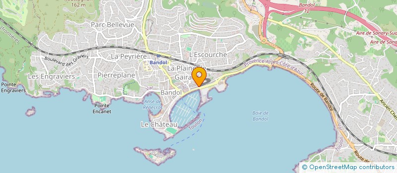 localisation de l'entreprise CREPERIE DU QUAI  BANDOL