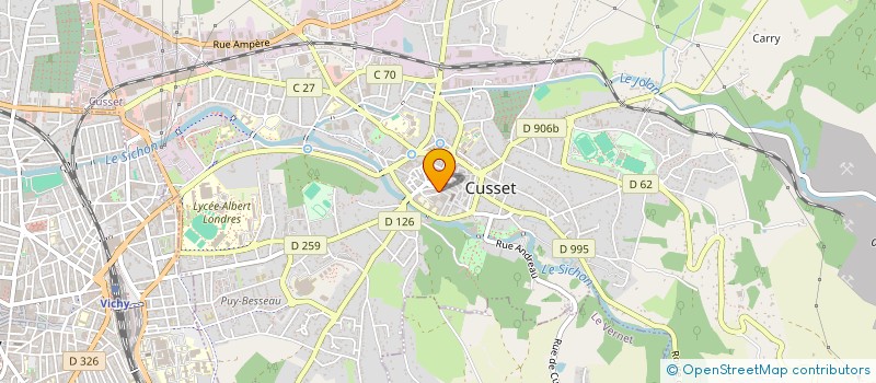 localisation de l'entreprise CREPERIE DU THEATRE à CUSSET