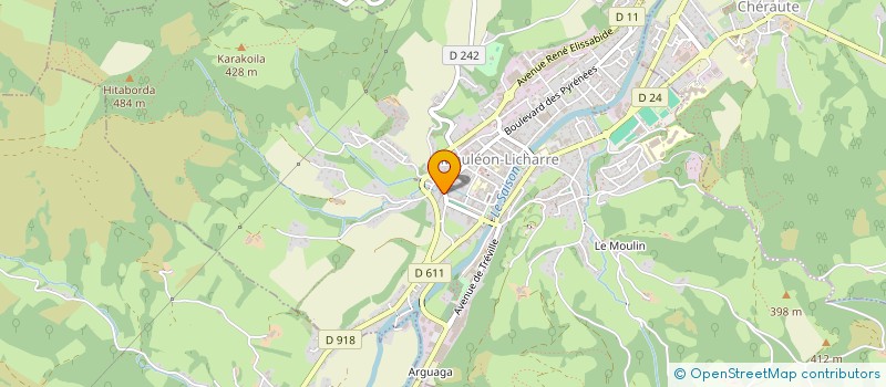 localisation de l'entreprise CREPERIE EKHI EDER  MAULEON-LICHARRE