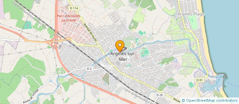 localisation de l'entreprise CREPERIE GRILL DU VIEUX MOULIN  ARGELES-SUR-MER