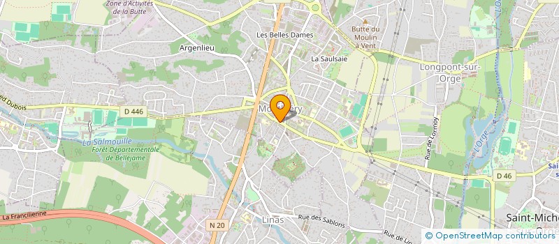 localisation de l'entreprise CREPERIE LA DENTELLE  MONTLHERY