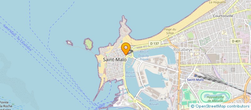 localisation de l'entreprise CREPERIE LA DUCHESSE ANNE à SAINT-MALO