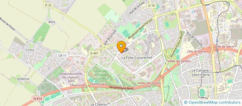 localisation de l'entreprise CREPERIE LA FOLIE DOUCE à CAEN