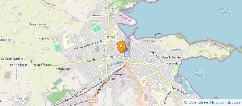 localisation de l'entreprise CREPERIE LE DUNDEE  PAIMPOL