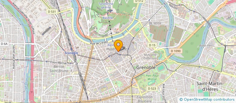 localisation de l'entreprise CREPERIE LES GRENETTES  GRENOBLE