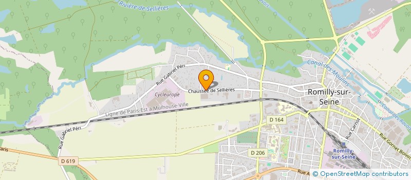 localisation de l'entreprise CREPERIE LES ORMES à ROMILLY-SUR-SEINE