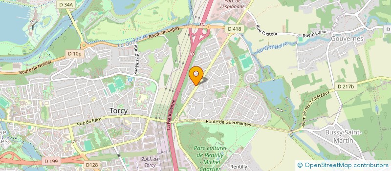 localisation de l'entreprise CREPERIE RESTAURANT LES NYMPHEAS  SAINT-THIBAULT-DES-VIGNES