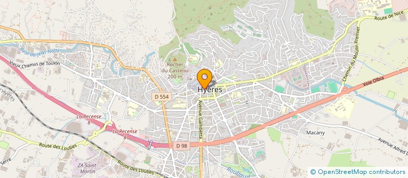 localisation de l'entreprise CREPES DELICES à HYERES