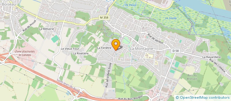 localisation de l'entreprise CREPES ET FORMATION  SAINT-JEAN-DE-BOISEAU