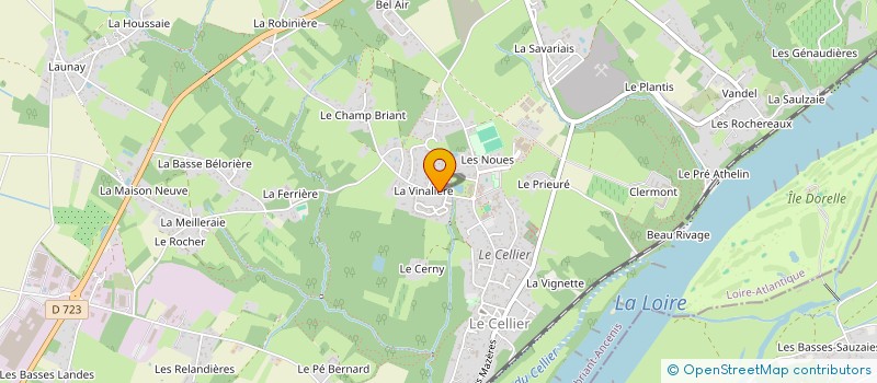 localisation de l'entreprise CREPES ET GALETTES EXPRESS  LE CELLIER