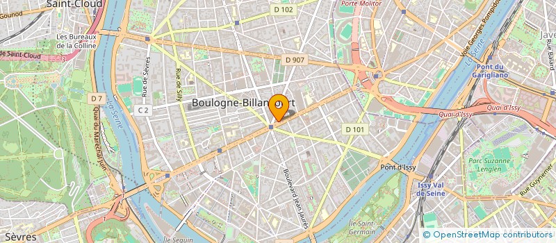 localisation de l'entreprise CREPES LAND à BOULOGNE-BILLANCOURT