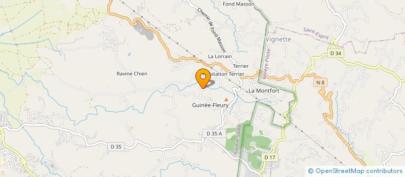localisation de l'entreprise CREPES PARTY MQ  RIVIERE-SALEE