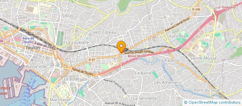 localisation de l'entreprise CREPES & SHAKES à TOULON