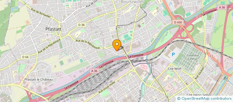 localisation de l'entreprise CREPI 68  MULHOUSE