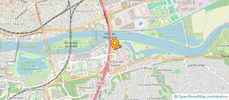 localisation de l'entreprise CREPI TOURAINE (CLUB REGIONAL D'ENTREPRISES PARTENAIRES DE L'INSERTION TOURAINE) à SAINT-AVERTIN