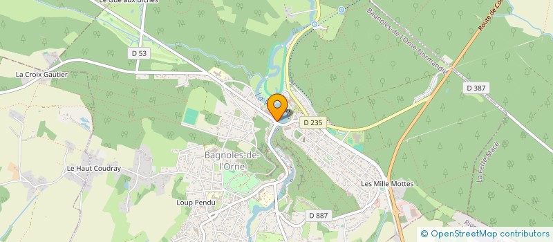localisation de l'entreprise CREPIN à BAGNOLES-DE-L'ORNE-NORMANDIE