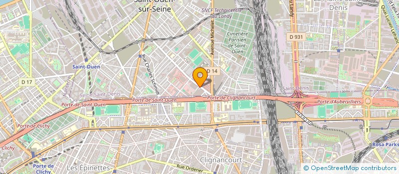localisation de l'entreprise CREPIN ET CREPINIEN à SAINT-OUEN-SUR-SEINE