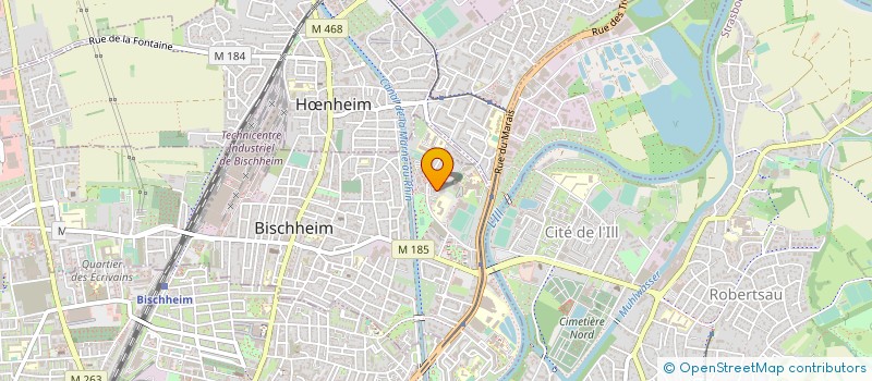 localisation de l'entreprise CREPIS COLOR  BISCHHEIM