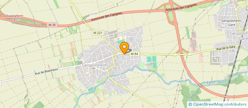 localisation de l'entreprise CREPISSAGE SPINELLA  GEISPOLSHEIM