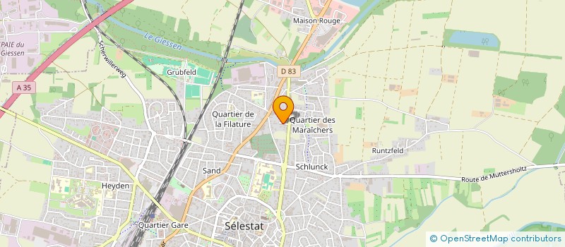 localisation de l'entreprise CREPISSAGE ULRICH FRERES à SELESTAT