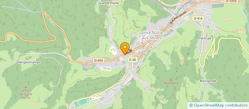 localisation de l'entreprise CREPISSEUR DU VAL D'ARGENT  SAINTE-MARIE-AUX-MINES