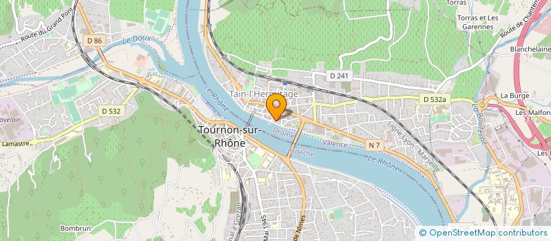 localisation de l'entreprise CREPITE  TAIN-L'HERMITAGE