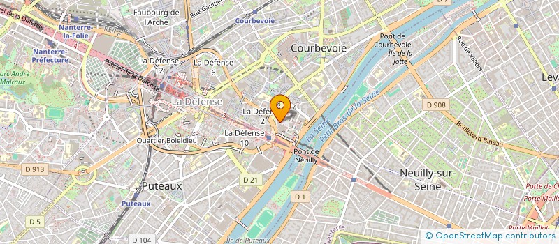 localisation de l'entreprise CREPSA à COURBEVOIE