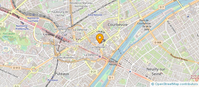 localisation de l'entreprise CREPSA ACTION SOCIALE à COURBEVOIE