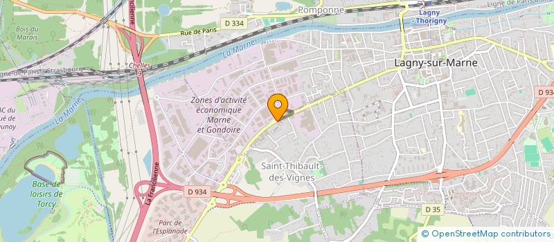 localisation de l'entreprise CREPUSCULE 2007  LAGNY-SUR-MARNE