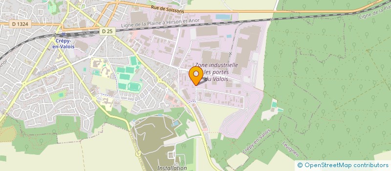 localisation de l'entreprise CREPY PEINTURE  CREPY-EN-VALOIS