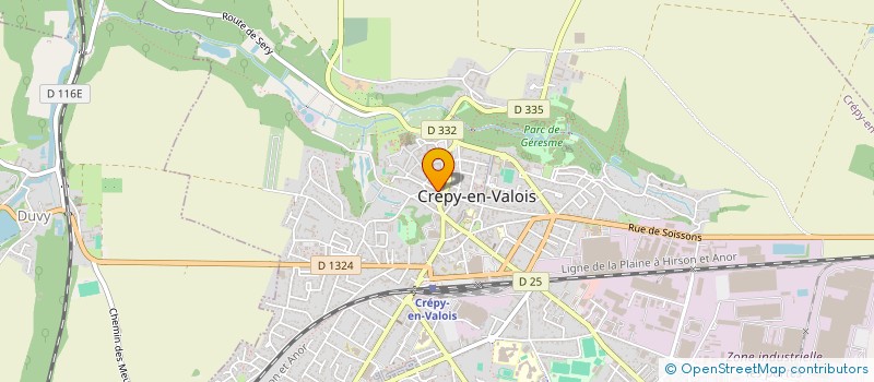 localisation de l'entreprise CREPY PROTECTION SERVICE à CREPY-EN-VALOIS