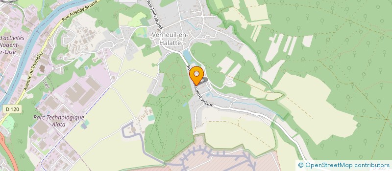 localisation de l'entreprise CREPYMAG  VERNEUIL-EN-HALATTE