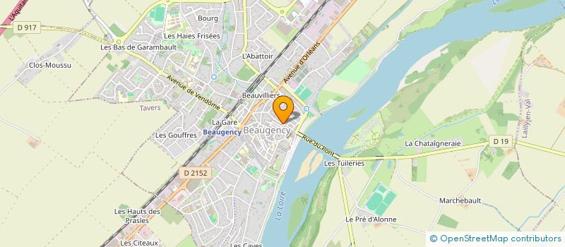 localisation de l'entreprise CREPZERIA SARL à BEAUGENCY