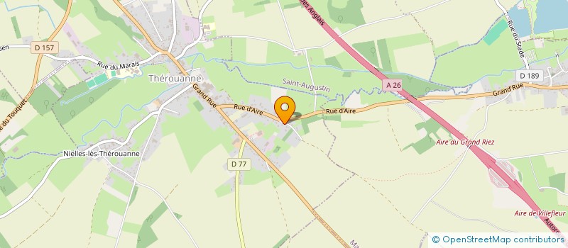 localisation de l'entreprise CREQUI INVESTISSEMENT  THEROUANNE