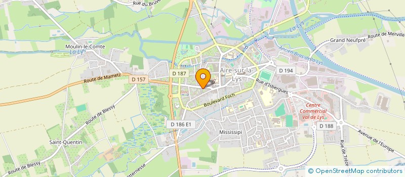 localisation de l'entreprise CREQUI MEDICAL à AIRE SUR LA LYS