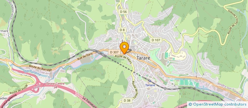 localisation de l'entreprise CRES  TARARE