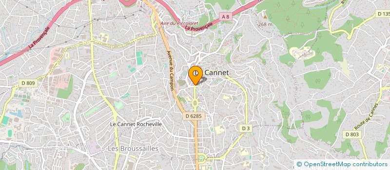 localisation de l'entreprise CRES ONE à LE CANNET