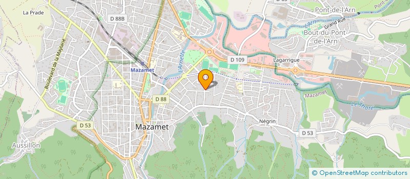 localisation de l'entreprise CRESCAM ET LUCEBO  MAZAMET